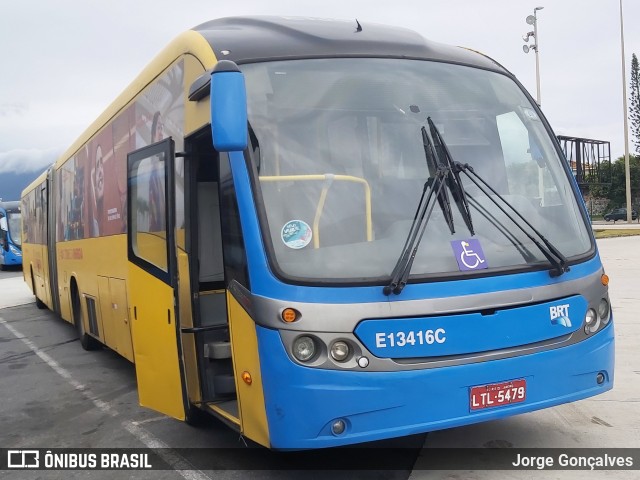 Transportes Barra E13416C na cidade de Rio de Janeiro, Rio de Janeiro, Brasil, por Jorge Gonçalves. Número da foto: #7174516.