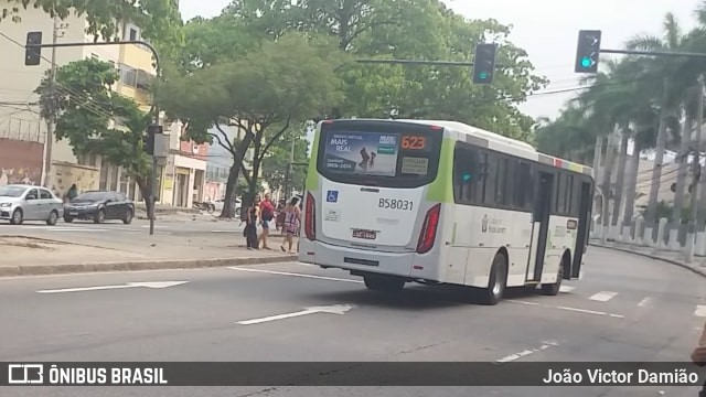 Viação Nossa Senhora de Lourdes B58031 na cidade de Rio de Janeiro, Rio de Janeiro, Brasil, por João Victor Damião. Número da foto: #7174455.