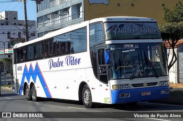 Padre Vitor Transporte e Turismo 4000 na cidade de Aparecida, São Paulo, Brasil, por Vicente de Paulo Alves. Número da foto: #7179078.