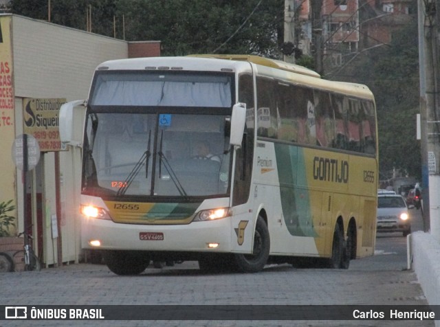 Empresa Gontijo de Transportes 12655 na cidade de Coronel Fabriciano, Minas Gerais, Brasil, por Carlos  Henrique. ID da foto: 7177715.