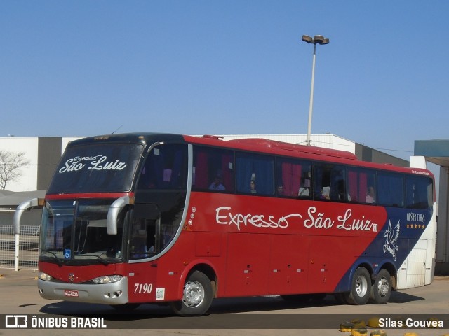 Expresso São Luiz 7190 na cidade de Goiânia, Goiás, Brasil, por Silas Gouvea. Número da foto: #7178574.