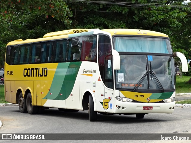 Empresa Gontijo de Transportes 14315 na cidade de Eunápolis, Bahia, Brasil, por Ícaro Chagas. ID da foto: 7178513.