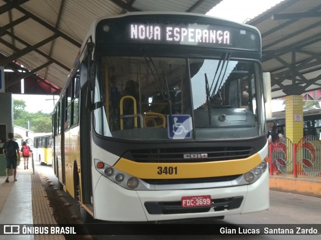 Empresa de Transporte São Judas Tadeu 3401 na cidade de Rio Branco, Acre, Brasil, por Gian Lucas  Santana Zardo. ID da foto: 7177029.