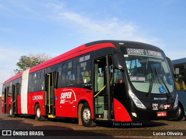 TCGL - Transportes Coletivos Grande Londrina 2101 na cidade de Londrina, Paraná, Brasil, por Lucas Oliveira . Número da foto: #7178993.