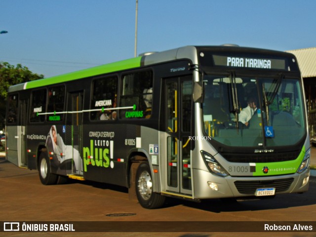 Viação Garcia 81005 na cidade de Maringá, Paraná, Brasil, por Robson Alves. Número da foto: #7178844.