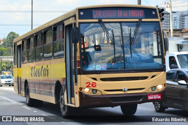 Ônibus Particulares 26 na cidade de Taboão da Serra, São Paulo, Brasil, por Eduardo Ribeiro. ID da foto: 7180248.