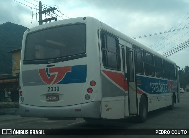 Viação Teresópolis 2039 na cidade de Teresópolis, Rio de Janeiro, Brasil, por PEDRO COUTO. ID da foto: 7180172.