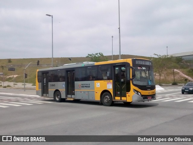 Transunião Transportes 3 6645 na cidade de São Paulo, São Paulo, Brasil, por Rafael Lopes de Oliveira. ID da foto: 7182417.