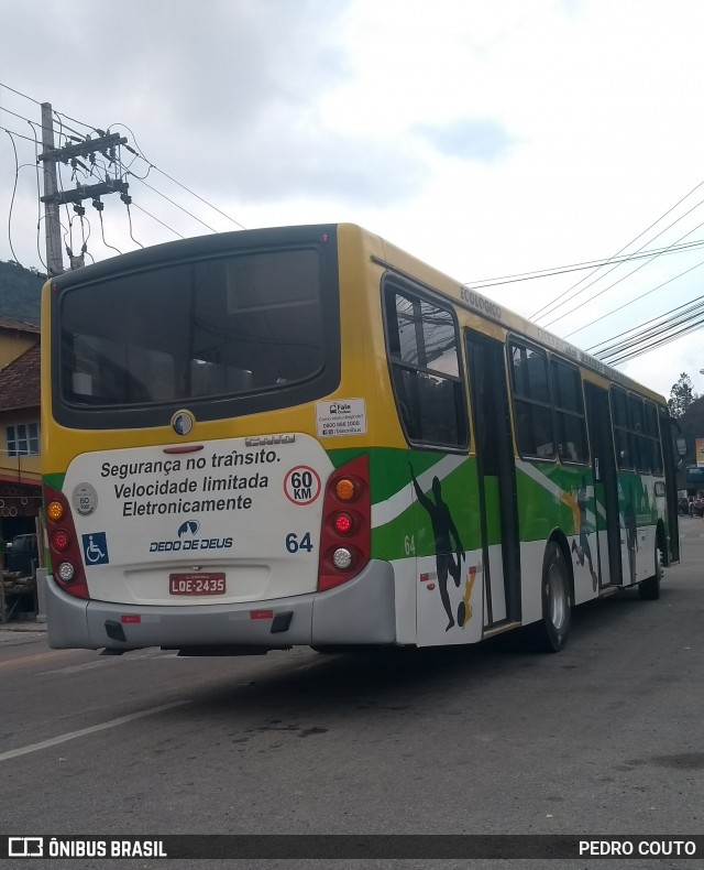 Viação Dedo de Deus 64 na cidade de Teresópolis, Rio de Janeiro, Brasil, por PEDRO COUTO. ID da foto: 7180163.