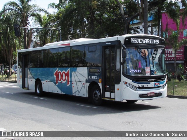 Auto Viação 1001 RJ 108.758 na cidade de Niterói, Rio de Janeiro, Brasil, por André Luiz Gomes de Souza. Número da foto: #7181750.
