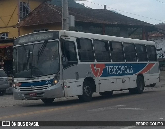 Viação Teresópolis 2073 na cidade de Teresópolis, Rio de Janeiro, Brasil, por PEDRO COUTO. ID da foto: 7180170.