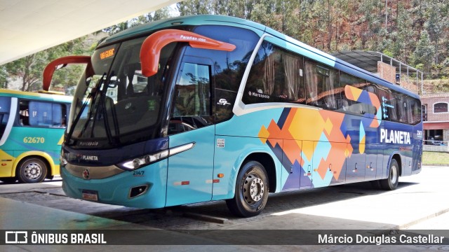 Planeta Transportes Rodoviários 2147 na cidade de Alegre, Espírito Santo, Brasil, por Márcio Douglas Castellar. ID da foto: 7180096.