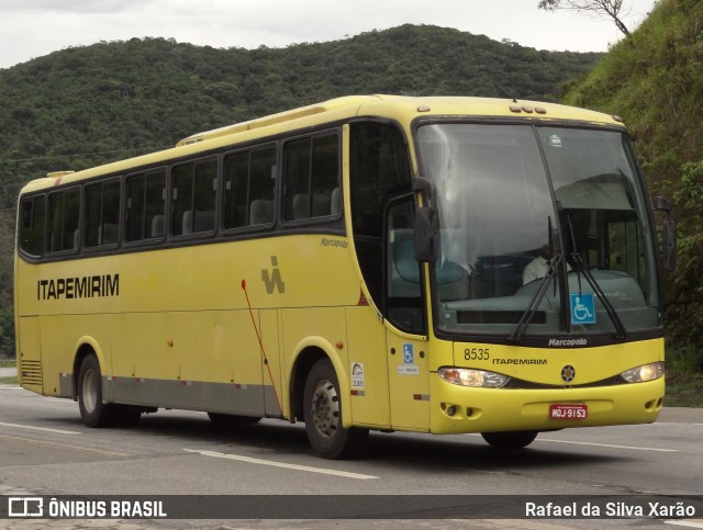 Viação Itapemirim 8535 na cidade de Petrópolis, Rio de Janeiro, Brasil, por Rafael da Silva Xarão. ID da foto: 7181505.