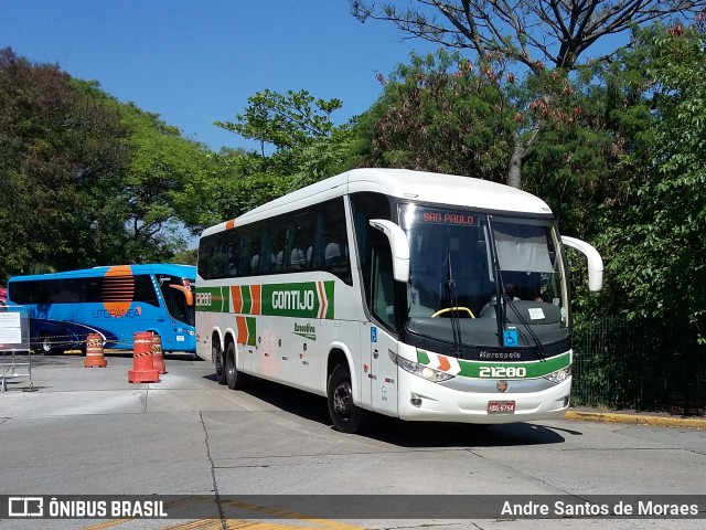 Empresa Gontijo de Transportes 21280 na cidade de São Paulo, São Paulo, Brasil, por Andre Santos de Moraes. Número da foto: #7179845.