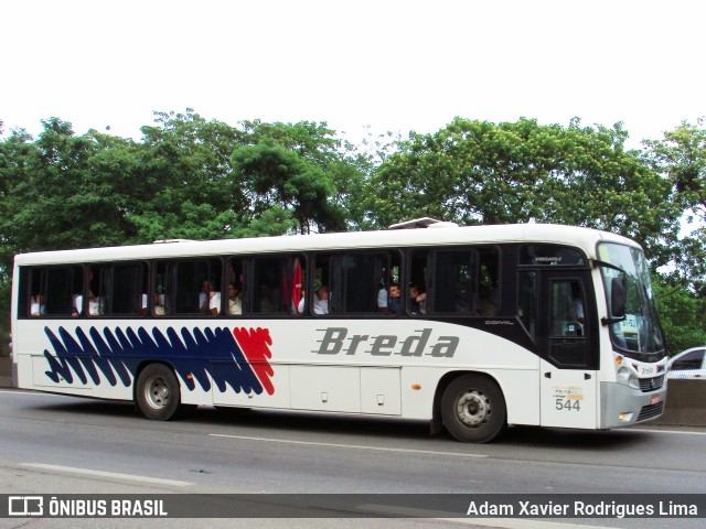 Breda Transportes e Serviços 544 na cidade de Cubatão, São Paulo, Brasil, por Adam Xavier Rodrigues Lima. ID da foto: 7180764.