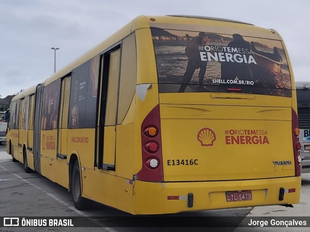 Transportes Barra E13416C na cidade de Rio de Janeiro, Rio de Janeiro, Brasil, por Jorge Gonçalves. Número da foto: #7182564.