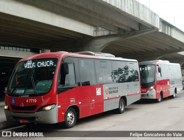 Pêssego Transportes 4 7710 na cidade de São Paulo, São Paulo, Brasil, por Felipe Goncalves do Vale. Número da foto: #7182056.