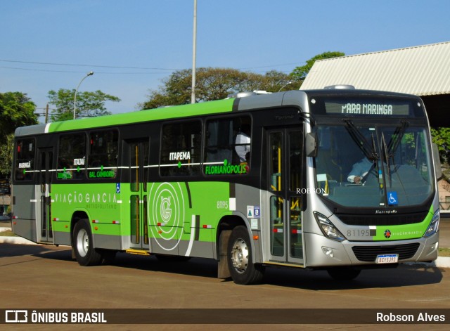 Viação Garcia 81195 na cidade de Maringá, Paraná, Brasil, por Robson Alves. Número da foto: #7182159.