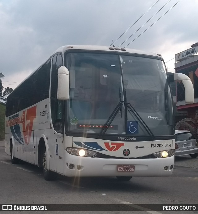 Viação Teresópolis RJ 203.044 na cidade de Teresópolis, Rio de Janeiro, Brasil, por PEDRO COUTO. Número da foto: #7180174.