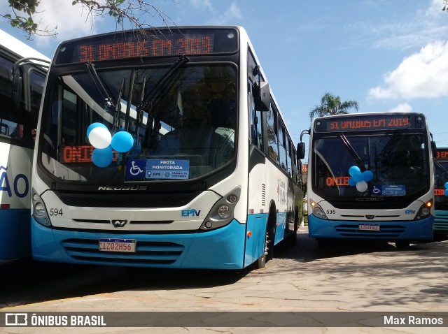 Empresa de Transporte Coletivo Viamão 594 na cidade de Viamão, Rio Grande do Sul, Brasil, por Max Ramos. Número da foto: #7182933.