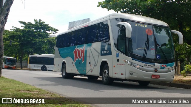 Auto Viação 1001 RJ 108.339 na cidade de Rio de Janeiro, Rio de Janeiro, Brasil, por Marcus Vinicius Lara Silva. ID da foto: 7184211.