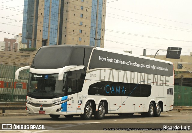 Auto Viação Catarinense 319310 na cidade de São Paulo, São Paulo, Brasil, por Ricardo Luiz. Número da foto: #7182942.