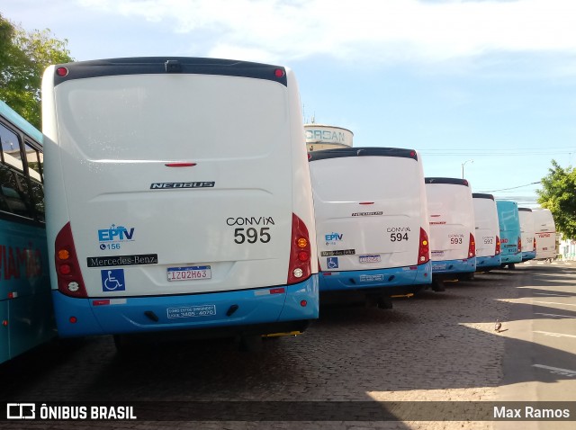 Empresa de Transporte Coletivo Viamão 595 na cidade de Viamão, Rio Grande do Sul, Brasil, por Max Ramos. Número da foto: #7182922.