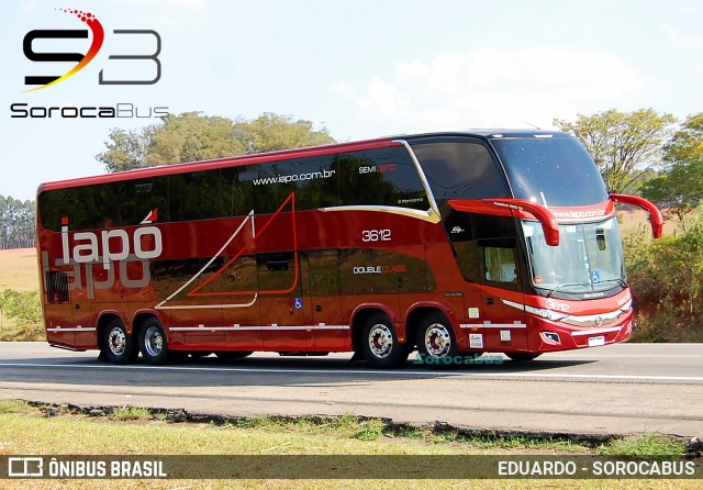 Viação Santana Iapó 3612 na cidade de Sorocaba, São Paulo, Brasil, por EDUARDO - SOROCABUS. ID da foto: 7183717.