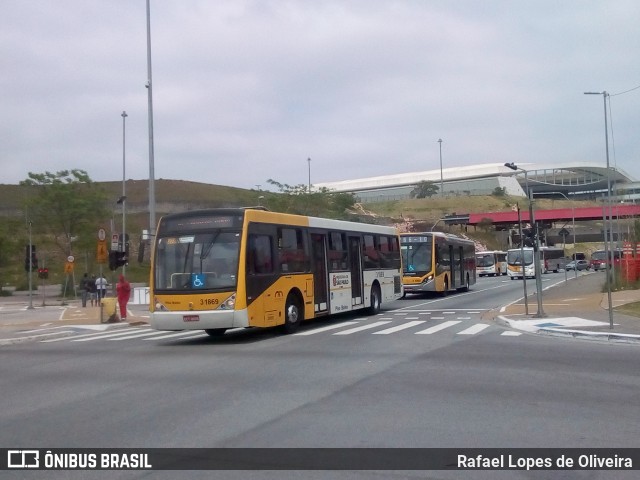 Viação Metrópole Paulista - Zona Leste 3 1869 na cidade de São Paulo, São Paulo, Brasil, por Rafael Lopes de Oliveira. Número da foto: #7184655.