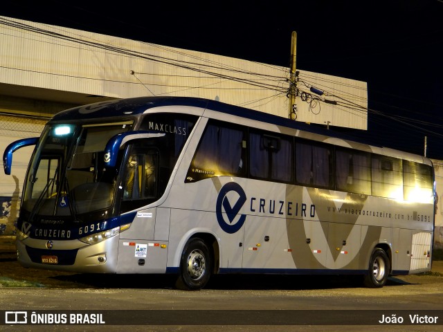 Viação Cruzeiro 6091 na cidade de Teresina, Piauí, Brasil, por João Victor. ID da foto: 7185360.