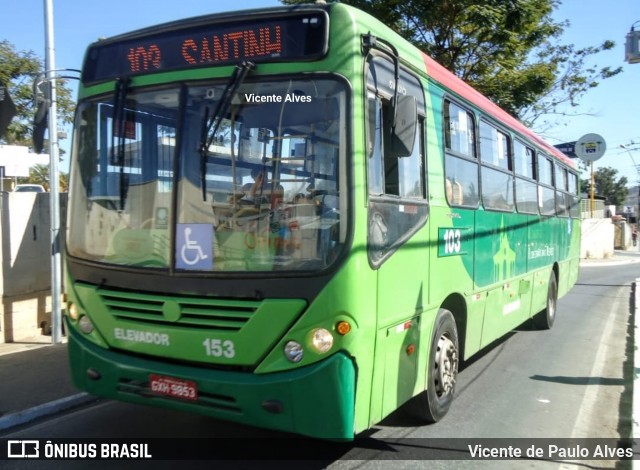 Saritur - Santa Rita Transporte Urbano e Rodoviário 153 na cidade de Ribeirão das Neves, Minas Gerais, Brasil, por Vicente de Paulo Alves. ID da foto: 7183363.