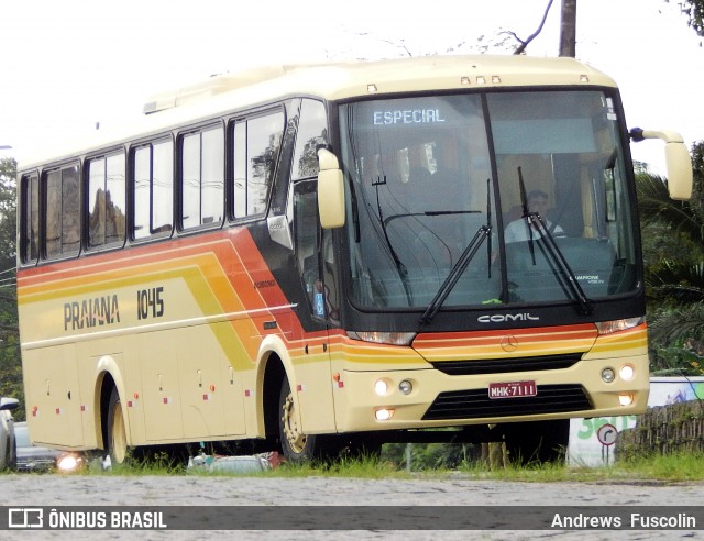 Viação Praiana 1045 na cidade de Joinville, Santa Catarina, Brasil, por Andrews  Fuscolin. ID da foto: 7183705.