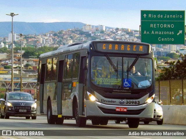 Viação Zurick 30983 na cidade de Belo Horizonte, Minas Gerais, Brasil, por Adão Raimundo Marcelino. Número da foto: #7184995.