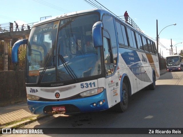 JWA Turismo 5311 na cidade de Rio de Janeiro, Rio de Janeiro, Brasil, por Zé Ricardo Reis. Número da foto: #7112288.