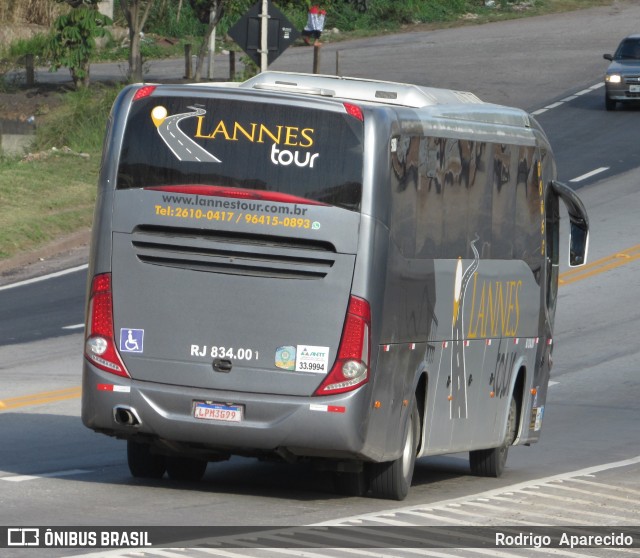 Lannes Tour RJ 834.001 na cidade de Conselheiro Lafaiete, Minas Gerais, Brasil, por Rodrigo  Aparecido. Número da foto: #7113442.