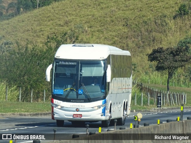 Auto Viação Catarinense 3361 na cidade de Queluz, São Paulo, Brasil, por Richard Wagner. Número da foto: #7112530.