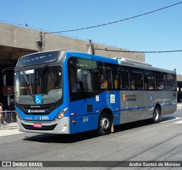 Transcooper > Norte Buss 2 6503 na cidade de São Paulo, São Paulo, Brasil, por Andre Santos de Moraes. ID da foto: 7114034.