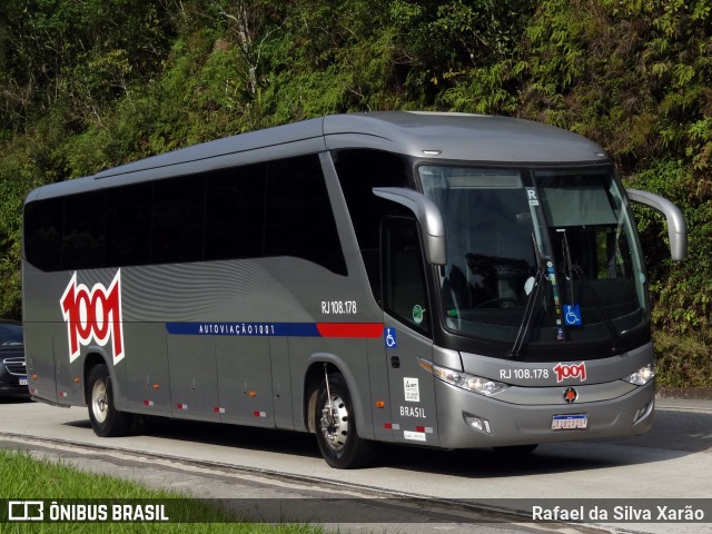 Auto Viação 1001 RJ 108.178 na cidade de Petrópolis, Rio de Janeiro, Brasil, por Rafael da Silva Xarão. ID da foto: 7113798.