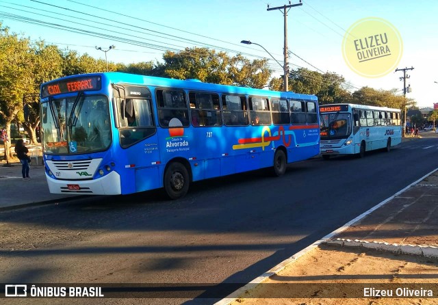 VAL - Viação Alvorada Ltda. 737 na cidade de Alvorada, Rio Grande do Sul, Brasil, por Elizeu Oliveira. ID da foto: 7114126.