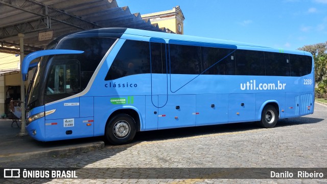 UTIL - União Transporte Interestadual de Luxo 2233 na cidade de Valença, Rio de Janeiro, Brasil, por Danilo  Ribeiro. Número da foto: #7111567.