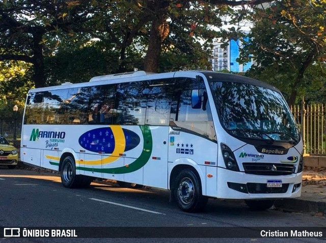 Marinho Transporte e Turismo 5J80 na cidade de Rio de Janeiro, Rio de Janeiro, Brasil, por Cristian Matheus. ID da foto: 7114140.