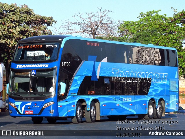 Transnorte - Transporte e Turismo Norte de Minas 87700 na cidade de Montes Claros, Minas Gerais, Brasil, por Andrew Campos. ID da foto: 7113264.