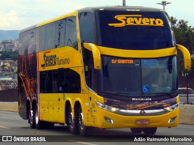 Severo Turismo 1540 na cidade de Belo Horizonte, Minas Gerais, Brasil, por Adão Raimundo Marcelino. ID da foto: 7189730.