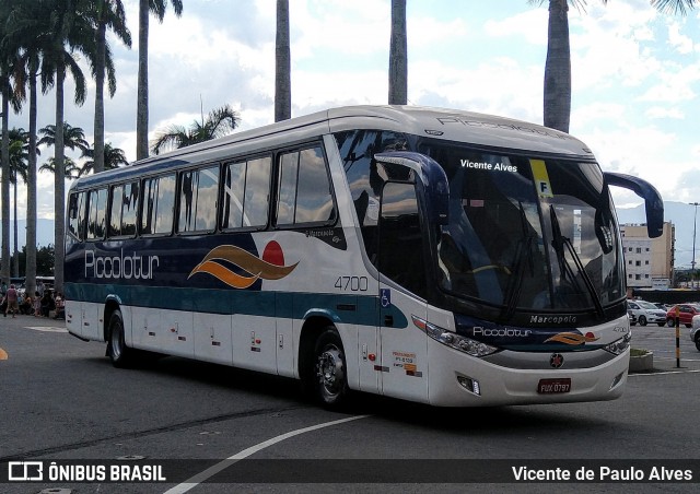 Piccolotur Transportes Turísticos 4700 na cidade de Aparecida, São Paulo, Brasil, por Vicente de Paulo Alves. ID da foto: 7189164.