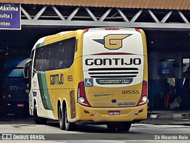 Empresa Gontijo de Transportes 18555 na cidade de Rio de Janeiro, Rio de Janeiro, Brasil, por Zé Ricardo Reis. Número da foto: #7188474.
