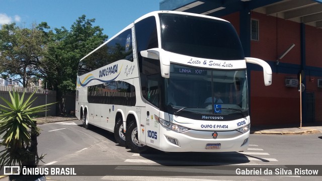 Viação Ouro e Prata 1005 na cidade de Porto Alegre, Rio Grande do Sul, Brasil, por Gabriel da Silva Ristow. Número da foto: #7189155.