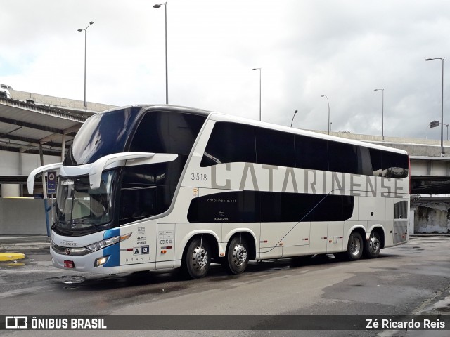 Auto Viação Catarinense 3518 na cidade de Rio de Janeiro, Rio de Janeiro, Brasil, por Zé Ricardo Reis. Número da foto: #7188569.