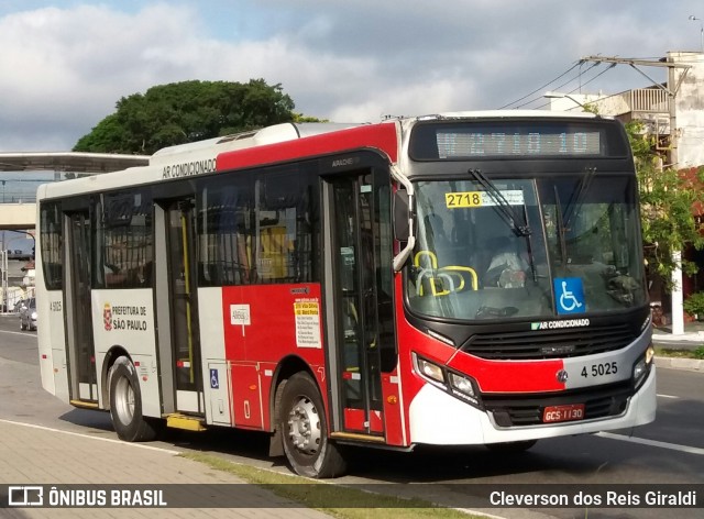 Allibus Transportes 4 5025 na cidade de São Paulo, São Paulo, Brasil, por Cleverson dos Reis Giraldi. Número da foto: #7188205.