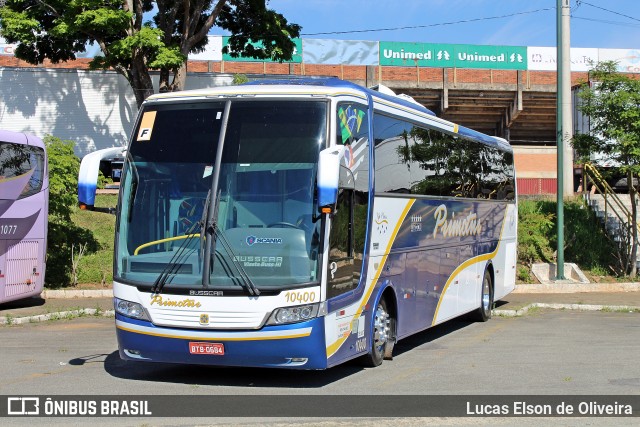 Primotur Transportes e Turismo 10400 na cidade de Poços de Caldas, Minas Gerais, Brasil, por Lucas Elson de Oliveira. Número da foto: #7189860.