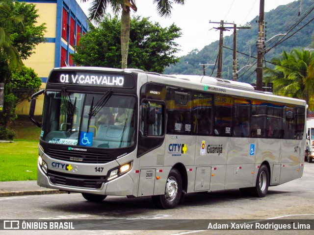City Transporte Urbano Intermodal - Guarujá 147 na cidade de Guarujá, São Paulo, Brasil, por Adam Xavier Rodrigues Lima. Número da foto: #7188695.